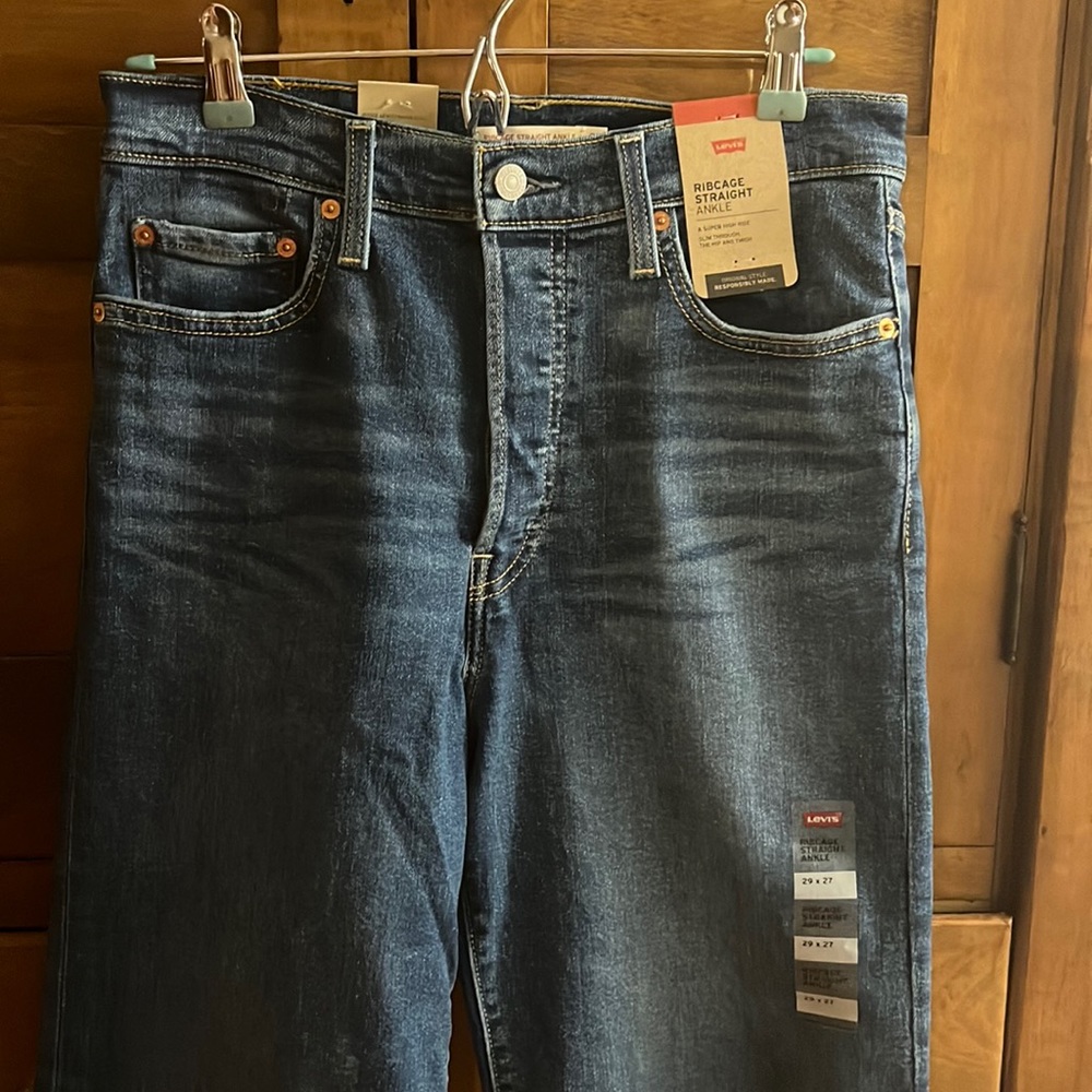 Levi’s Ribcage Straight Ankle Jeans 29x27